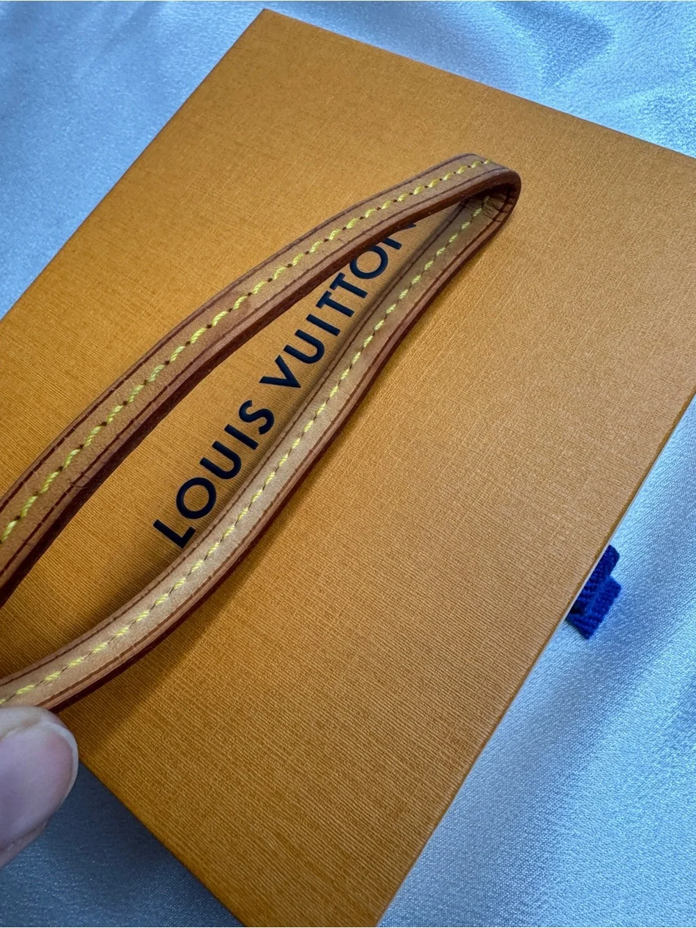 Louis Vuitton Vachetta Leather Wristlet Strap in Natural Tan
